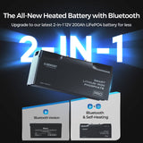 Batterie Lithium Fer Phosphate (LiFePO4) 12V 200Ah Pro Smart avec Bluetooth et Fonction Auto-chauffante
