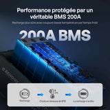 Core – 12V 200Ah Batterie Lithium avec Bluetooth