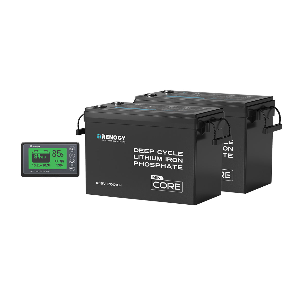 Core Mini – 12,8V 2x200Ah Batterie Lithium avec batterie moniteur
