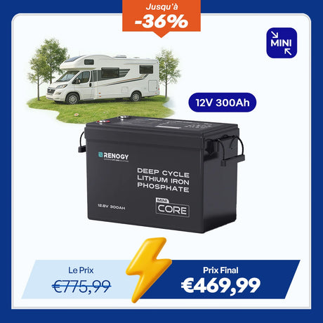 Renogy Core Mini - 12,8V 300Ah Batterie Lithium