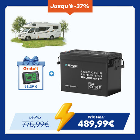 Core Mini - 12,8V 300Ah Batterie Lithium pour camping-car