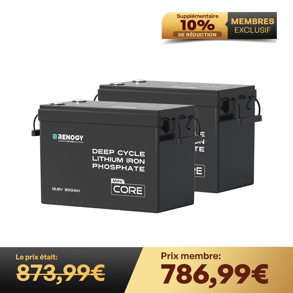 Core Mini – 12.8V 300Ah Lithium Iron Phosphate Battery with Low Temperature Protection