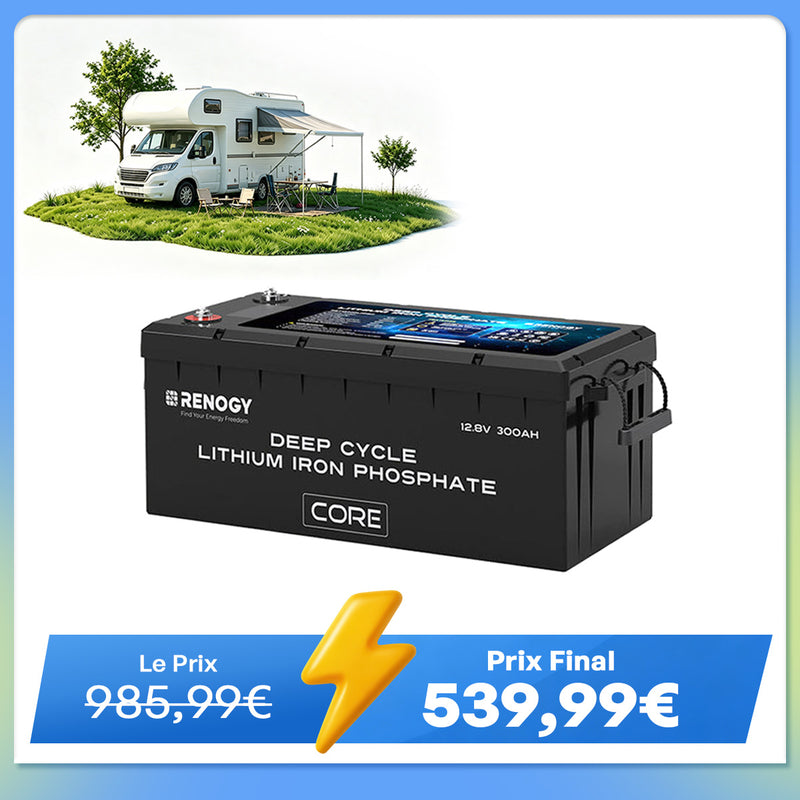Core – 12,8V 300Ah Batterie Lithium Auto-Chauffage