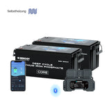 Renogy Core – 12,8V 2x300Ah Batterie Lithium Auto-Chauffage avec Bluetooth