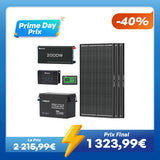 3,84 kWh Kit Énergie Camping-Car | Panneau Solaire 600W & 300Ah Batterie Lithium