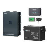 3,84 kWh Kit Énergie Système Hors Réseau | 300Ah Batterie Lithium, 2000W Onduleur Hybride