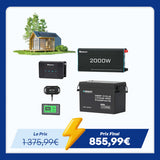 3,84 kWh Kit Énergie Camping-Car & Jardin | Panneau Solaire 3x200W & 300Ah Batterie Lithium