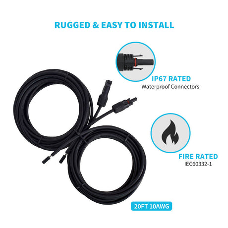 Wiring and Mounting Kit For 300W Solar Panels