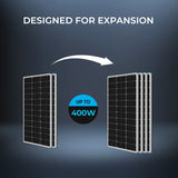 Open Box - 300 Watt 12 Volt Solar Starter Kit with 30A PWM Charge Controller