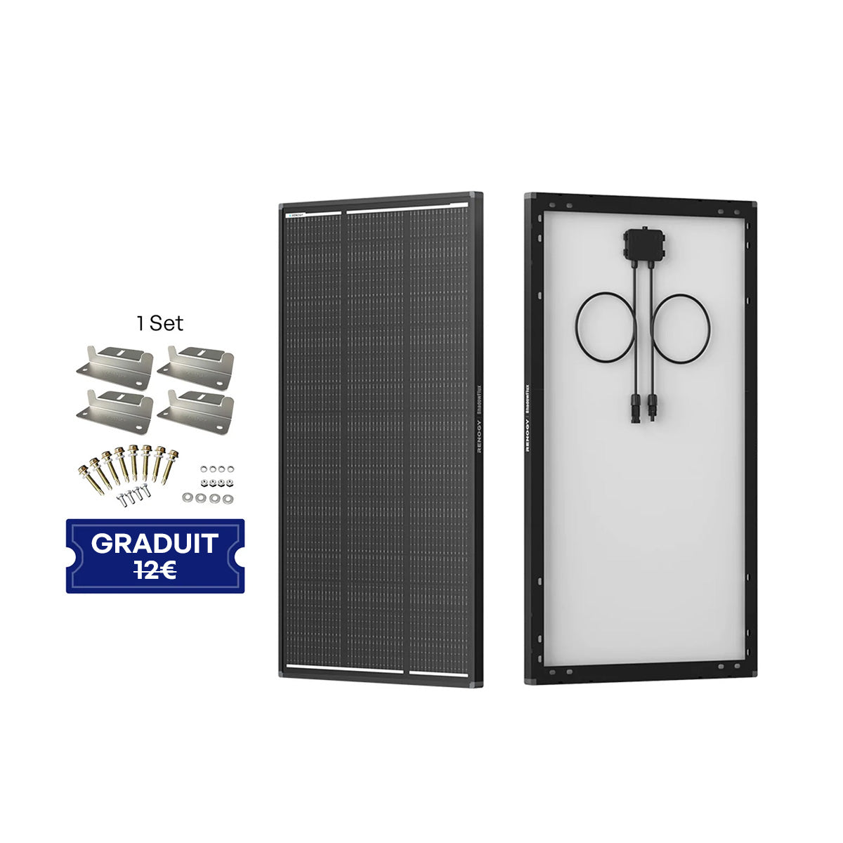 Renogy ShadowFlux Panneau Solaire 120W Anti-Ombrage