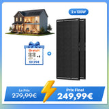 12V 200W ShadowFlux Panneau Solaire Anti-Ombrage pour Camping-Car et Système Hors Réseau