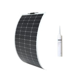 12V 200W Panneau Solaire Souple Flexible Monocristallin pour Camping-Car