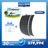 12V 200W Panneau Solaire Flexible Monocristallin