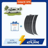12V 200W Panneau Solaire Souple Flexible Monocristallin pour Camping-Car