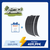 12V 200W Panneau Solaire Souple Flexible Monocristallin pour Camping-Car