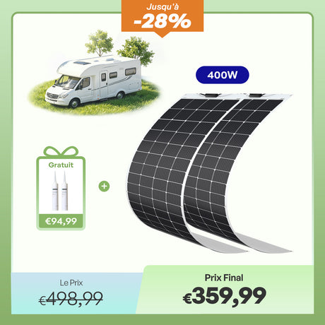 Renogy Panneau Solaire Flexible Monocristallin 12V 200W