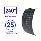 Panneau Solaire Flexible Monocristallin 200 Watts – 12 Volts