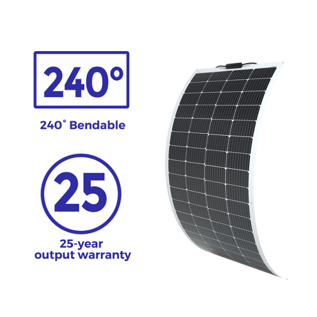 Panneau Solaire Flexible Monocristallin 200 Watts – 12 Volts