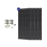 12V 200W ShadowFlux Panneau Solaire Anti-Ombrage pour Camping-Car et Système Hors Réseau