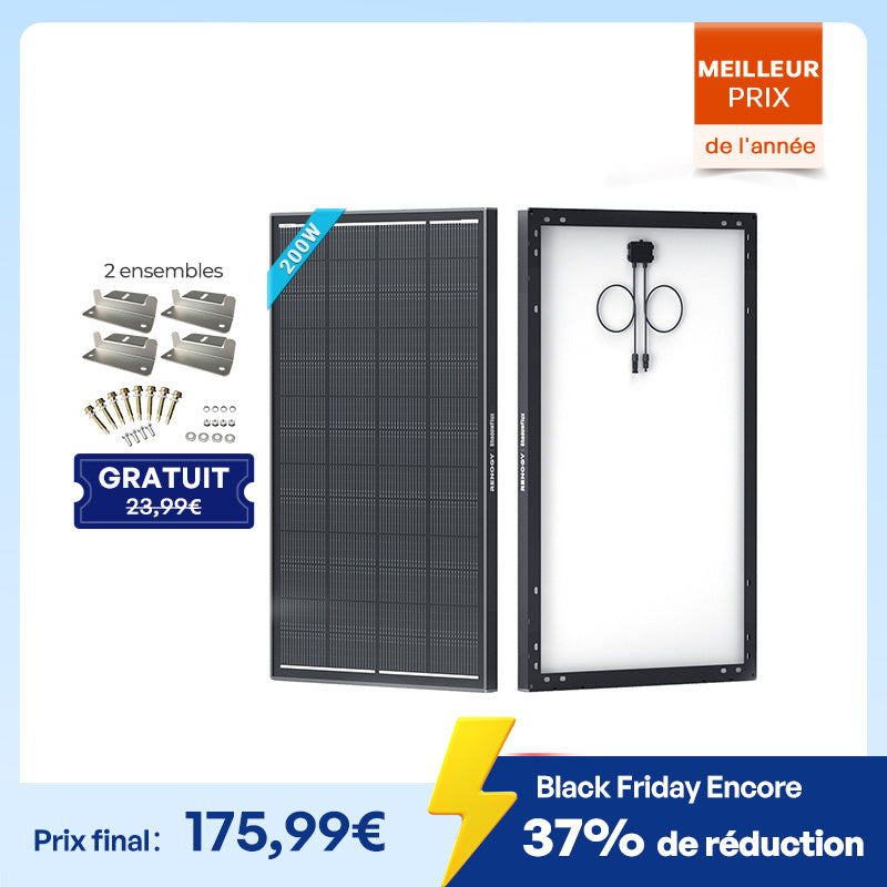 200W ShadowFlux à cellules N-Type anti-ombrage Panneau solaire