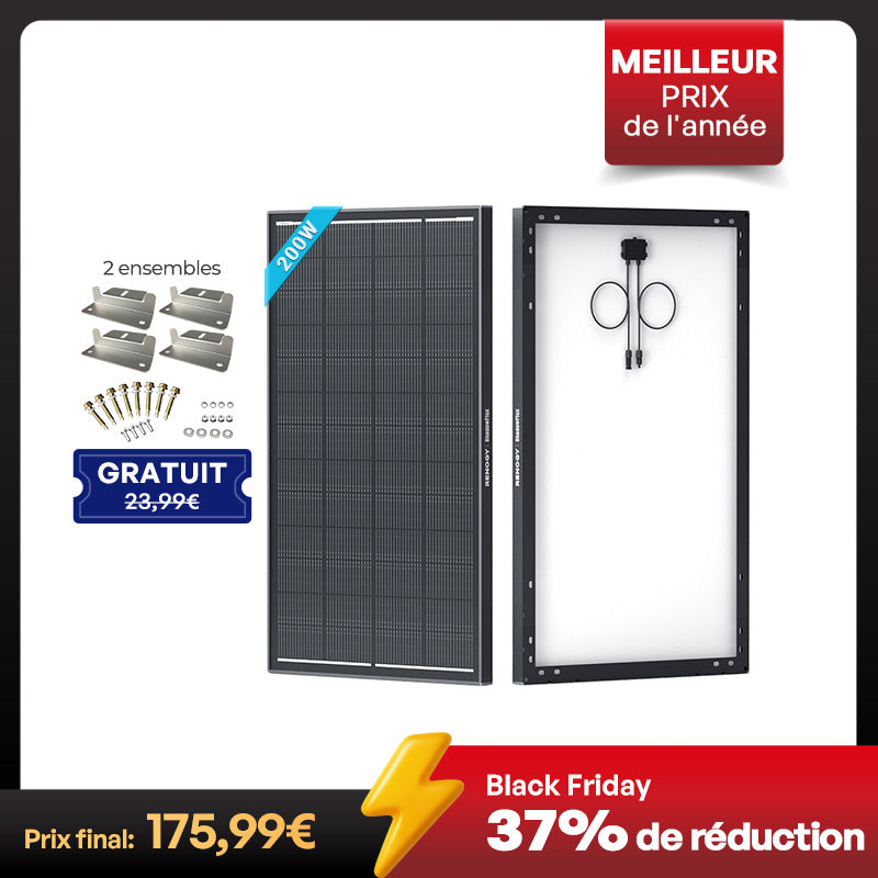 200W ShadowFlux à cellules N-Type anti-ombrage Panneau solaire