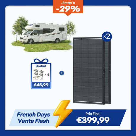 Renogy ShadowFlux Panneau Solaire 200W / 120W Anti-Ombrage