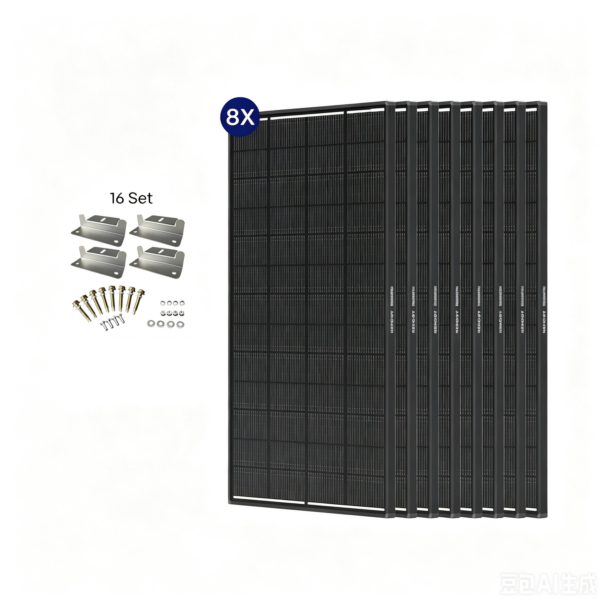 12V 200W ShadowFlux Panneau Solaire Anti-Ombrage pour Camping-Car et Système Hors Réseau