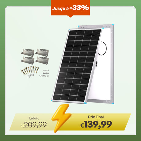 200W/175W/100W N-Type Panneau Solaire Rigide 16BB