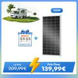 12V/24V 200W N-Type 16BB Panneau Solaire pour Camping-Car et Installation Hors Réseau