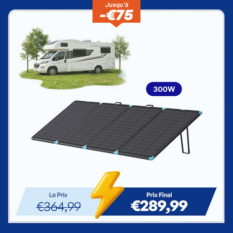 12V 400W/300W/220W/100W Valise Solaire Portable - Légère et Puissante