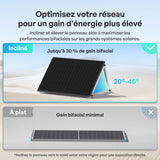 2x400W Panneau Solaire Bifacial N-Type