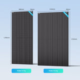 2x400W Panneau Solaire Bifacial N-Type