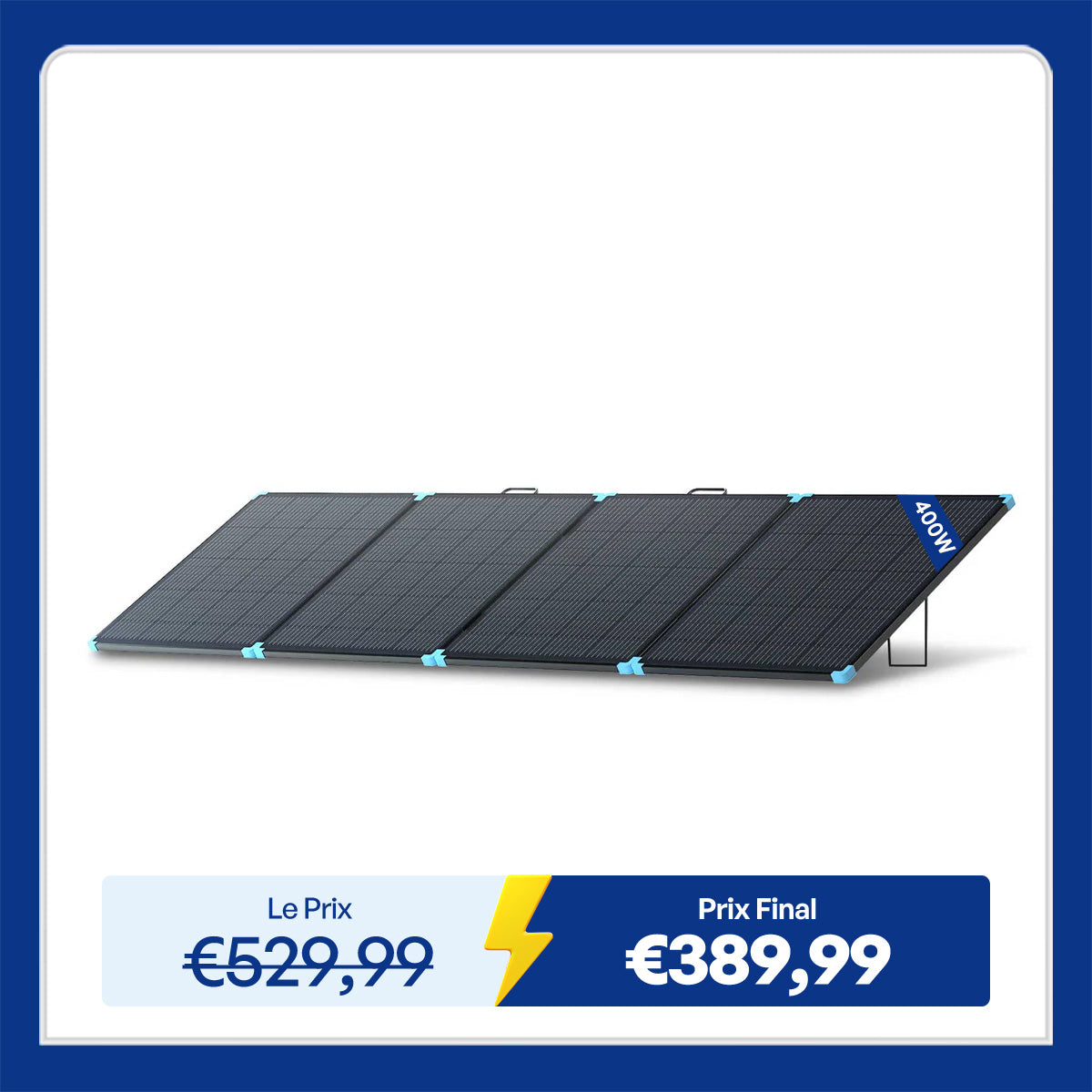 Renogy Valise Solaire Portable 400W/300W/220W/100W- Légère et Puissante