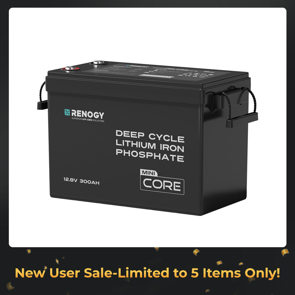 Core Mini 12.8V 300Ah LiFePO4 Battery, Ultra-Compact Design, with Low-Temperature Protection