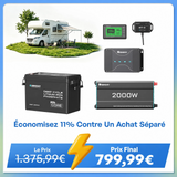 3,84 kWh Kit Énergie Camping-Car & Jardin | Panneau Solaire 3x200W & 300Ah Batterie Lithium